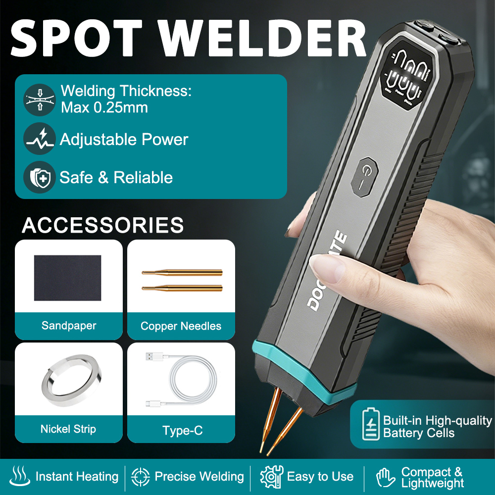 Diy Electronics Spot Welder - Lightweight Portable Handheld Spot Welder Dual