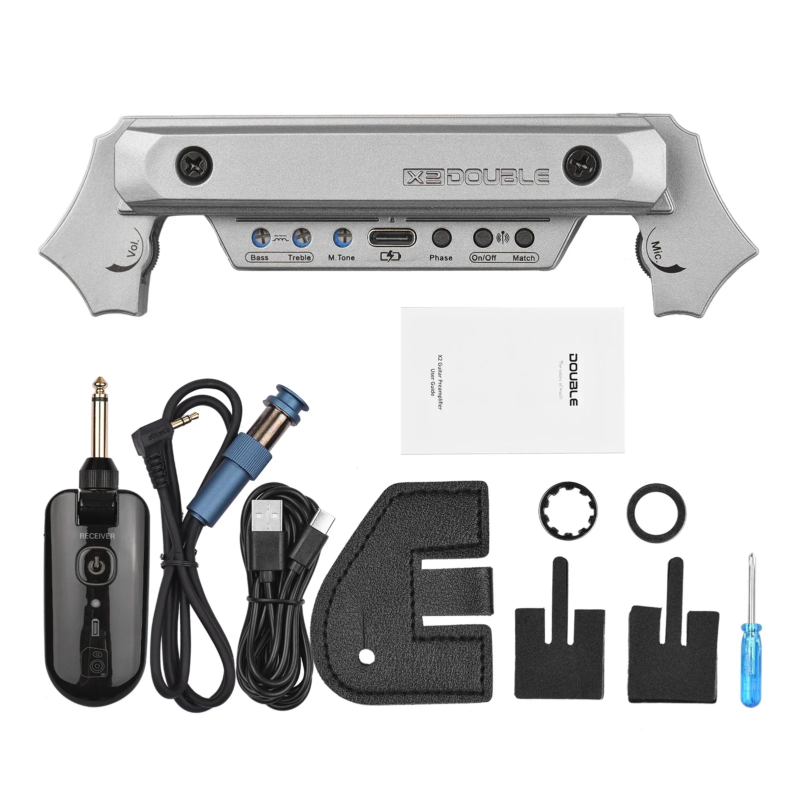 Diy Electric Guitar Electronics - DOUBLE X2 Guitar Wireless Pickup Wireless
