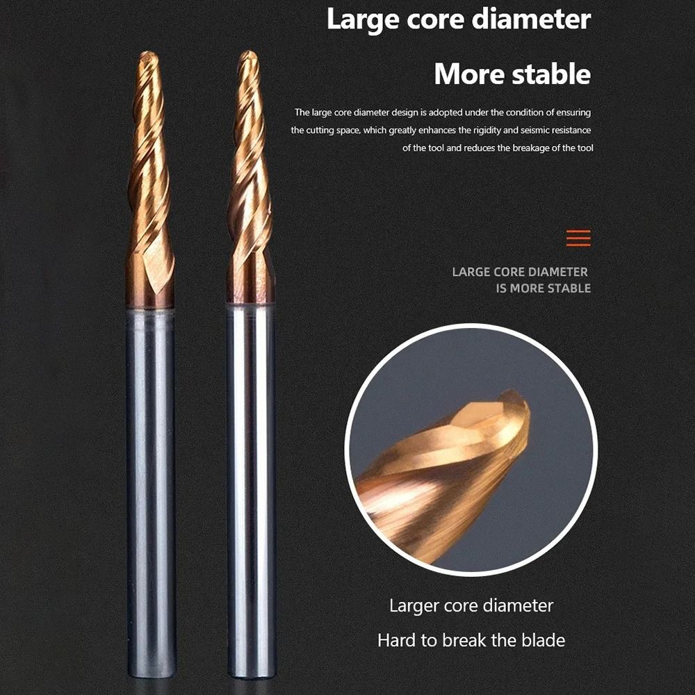 HRC55 Solid Carbide Ball Nose  - огляд і ціна Diy Cnc Router Electronics