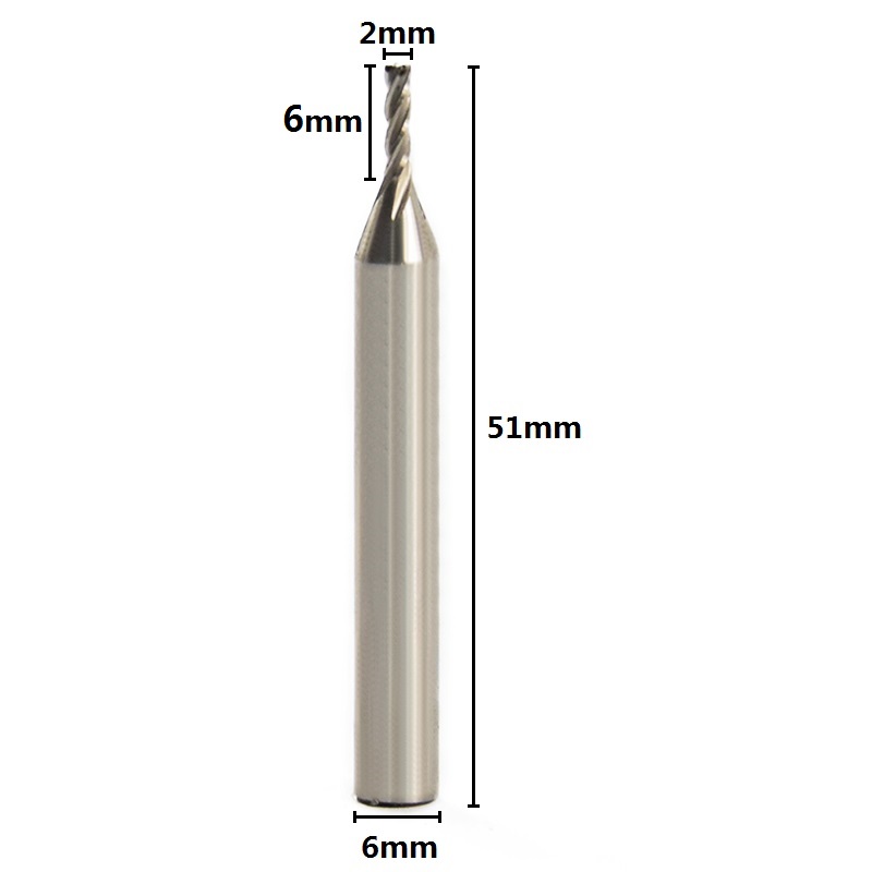 1pc Diameter Frez 2mm Endmill  - огляд і ціна Diy Cnc Router Electronics