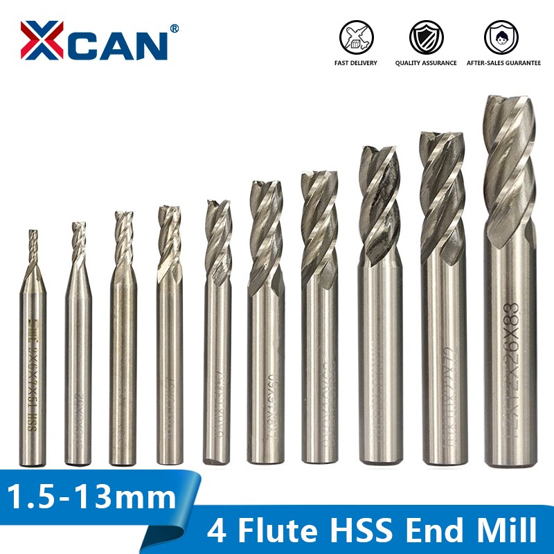 XCAN HSS Milling Cutter 4 Flut - огляд і ціна Diy Cnc Router Electronics