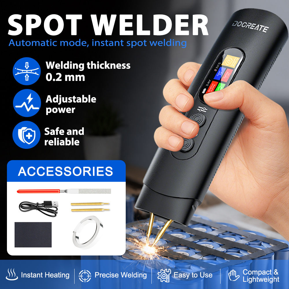 3360W Handheld Dual Pulse Spot - огляд і ціна Diy Electronics Spot Welder