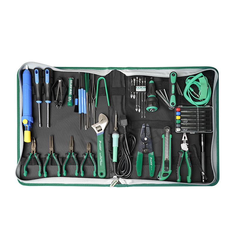 52Pcs Pro'sKit PK-2002H Home E - огляд і ціна Diy Electronics Bench