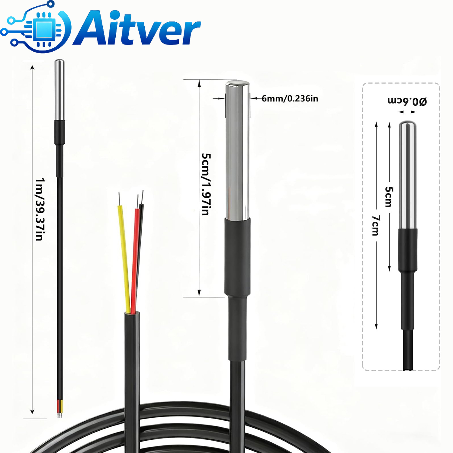 DS18B20 Waterproof Temperature - огляд і ціна Ds18B20 Temperature Sensor