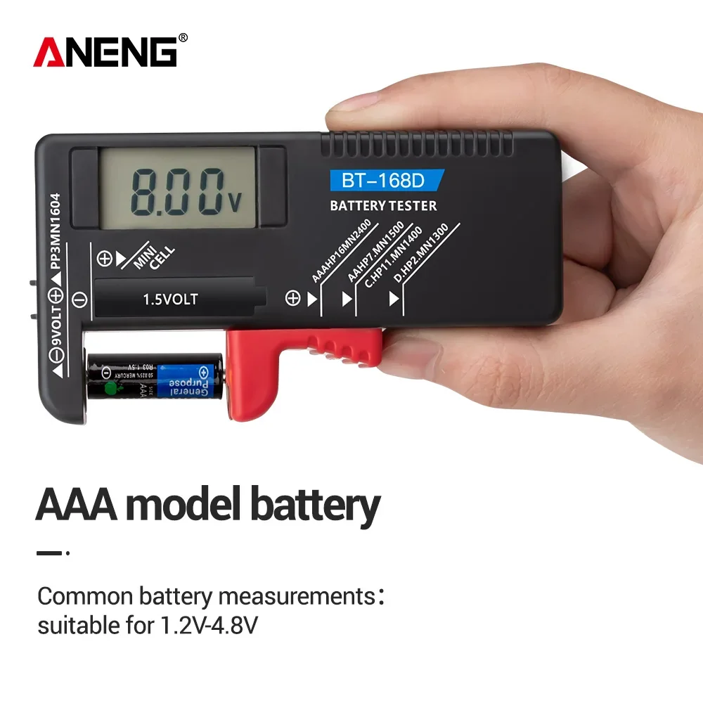 ANENG Battery Tester BT-168/ B - огляд і ціна Diy Electronics Test Equipment