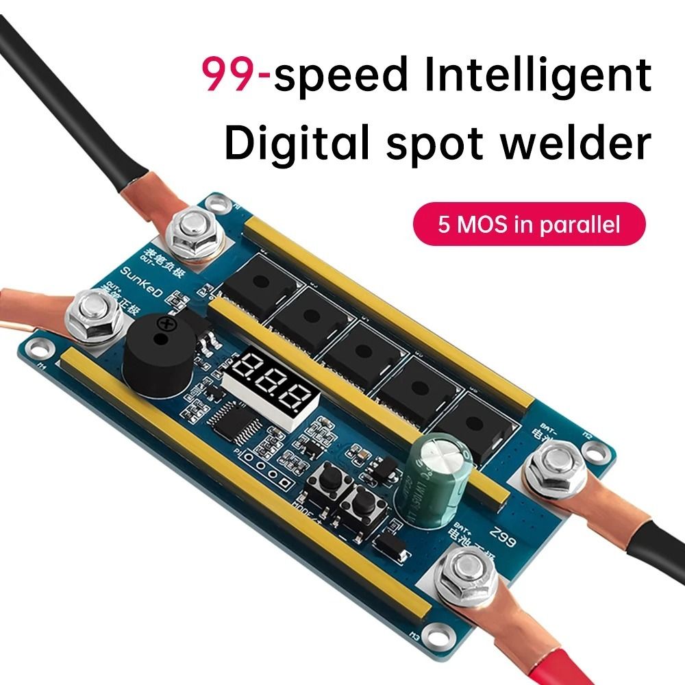 Portable 12V Spot Welder 10AWG - огляд і ціна Diy Electronics Spot Welder