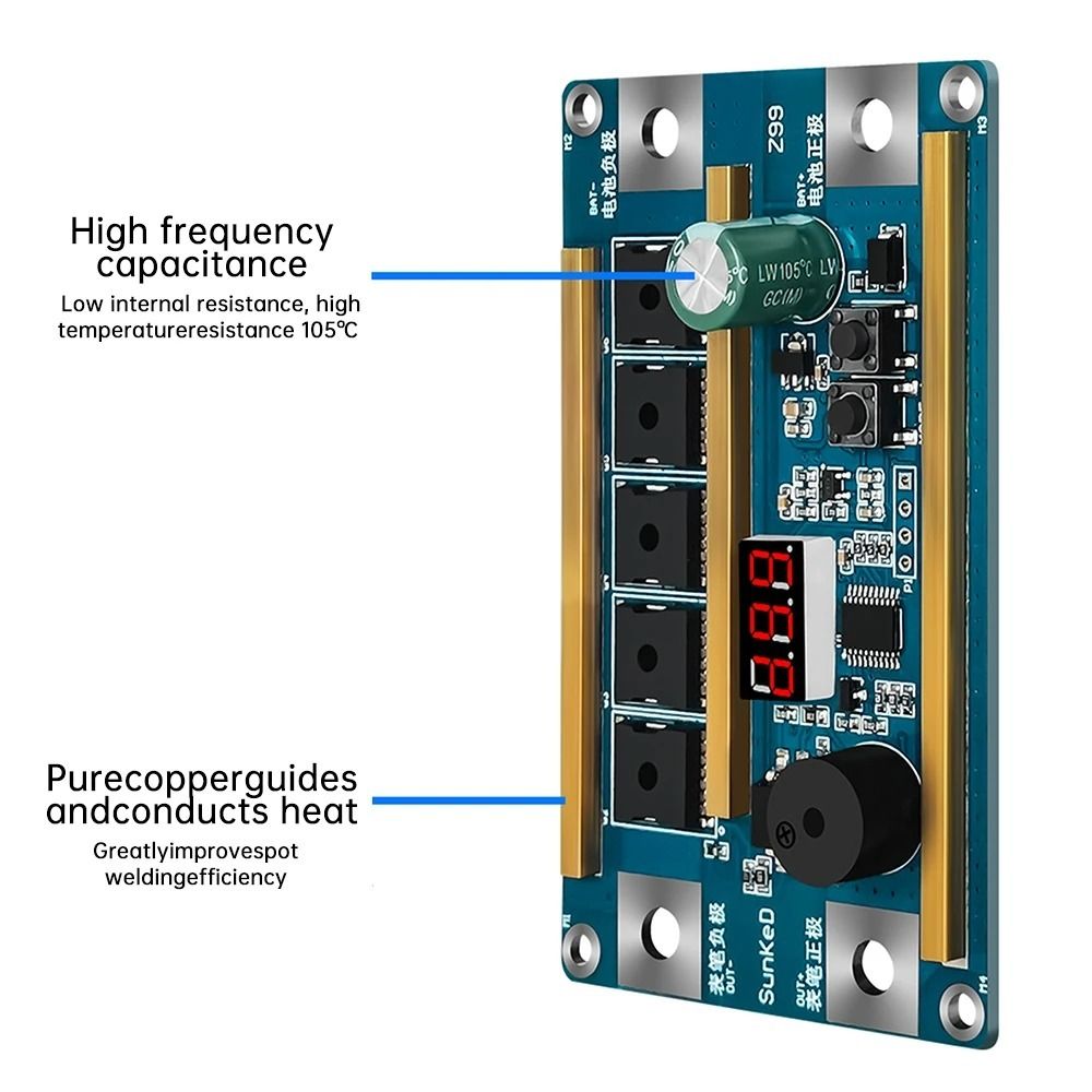 Portable 12V Spot Welder 10AWG - огляд і ціна Diy Electronics Spot Welder