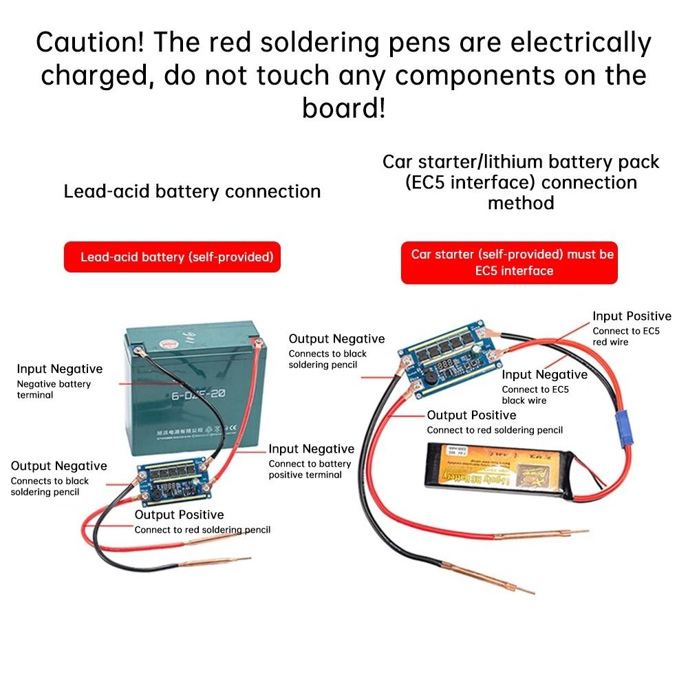 Portable 12V Spot Welder 10AWG - огляд і ціна Diy Electronics Spot Welder