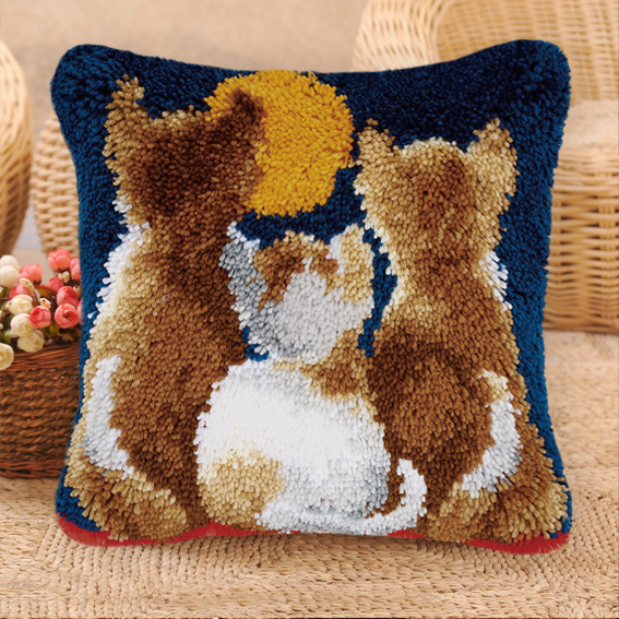 Cat Series Latch Hook Kit Mats - огляд і ціна Diy Electronics Watch