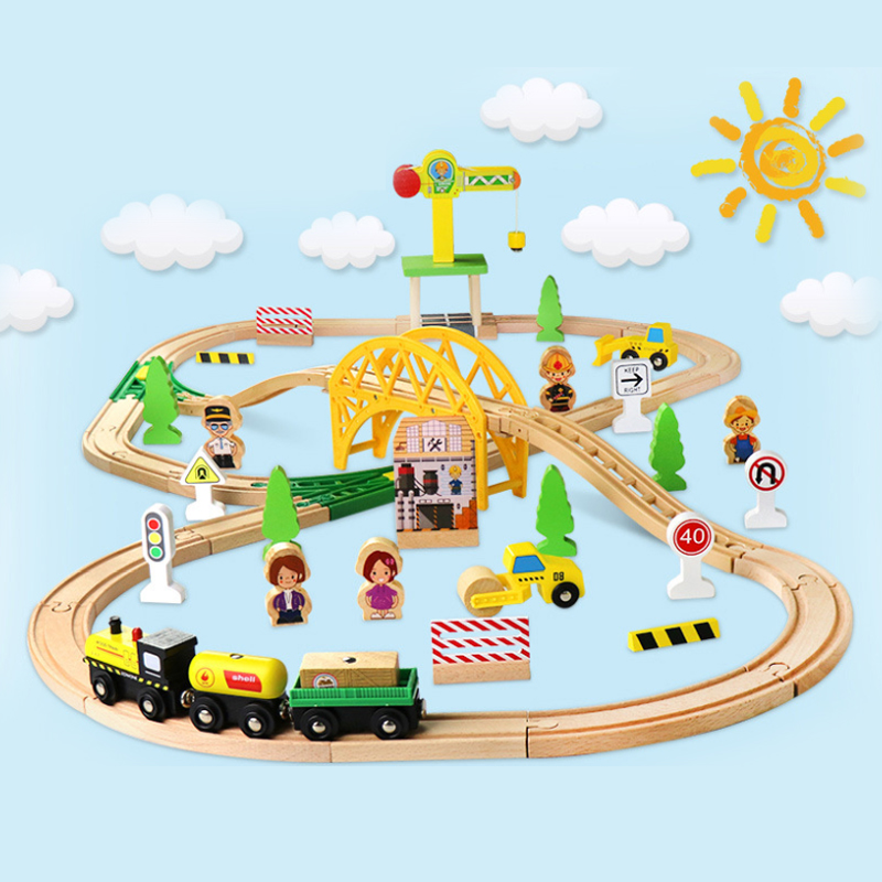 Wooden Train Track Highway Rin - огляд і ціна Diy Electric Car